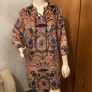 Feathers by Tolani Velvet Burnout Dress Anthropologie